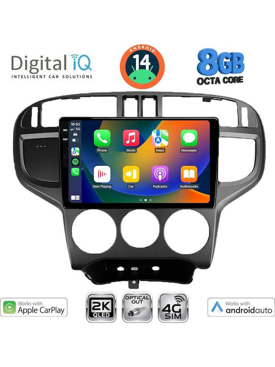 Digital IQ Car Audio System for Hyundai Matrix 2001-2010 (Bluetooth/USB/WiFi/GPS/Apple-Carplay/Android-Auto) with Touch Screen 9"
