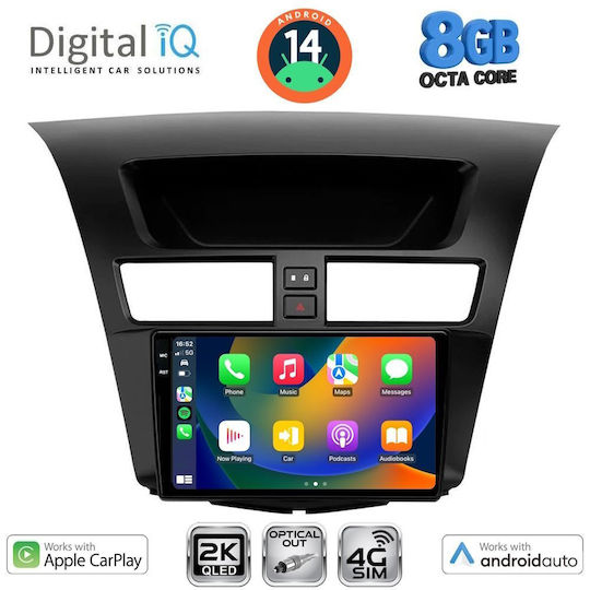 Digital IQ Car Audio System for Mazda BT-50 2012-2019 (Bluetooth/USB/WiFi/GPS/Apple-Carplay/Android-Auto) with Touch Screen 9"