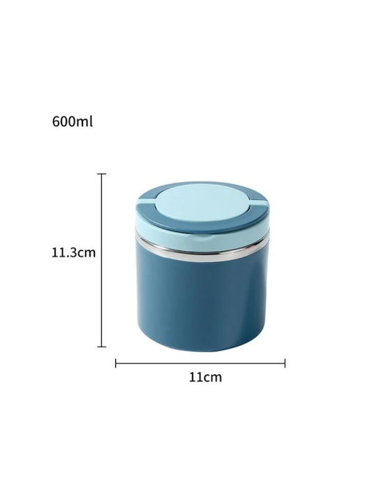Uncle George Lunchbox Isolierte Lunchbox Inox Blau 600ml 1Stück