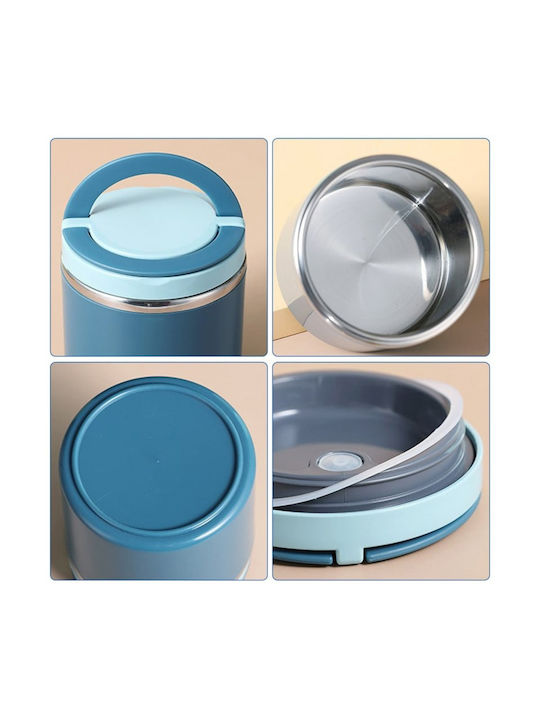 Uncle George Lunchbox Isolierte Lunchbox Inox Blau 600ml 1Stück