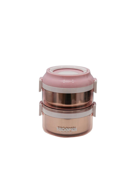 Uncle George Inox Thermo Lunch Box Pink 1600ml