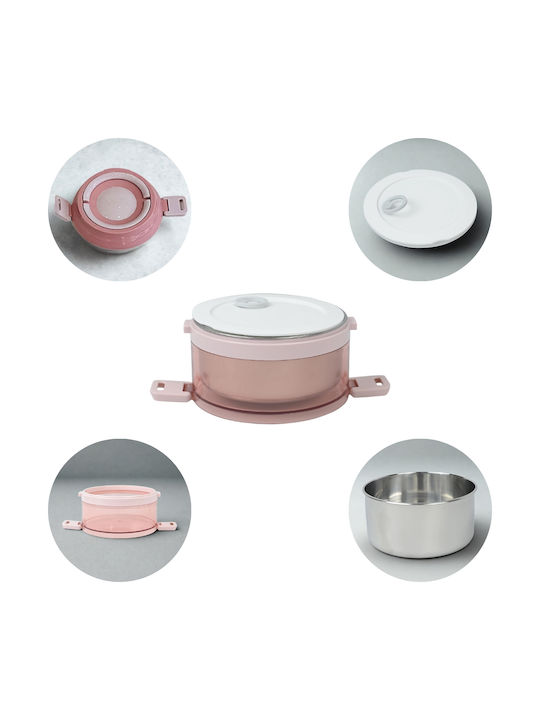 Uncle George Inox Thermo Lunch Box Pink 1600ml