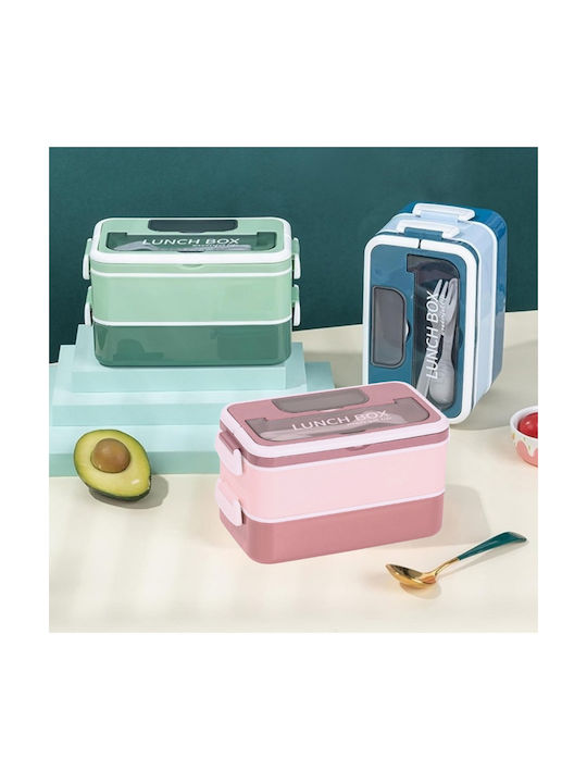 Uncle George Microwave Plastic Lunch Box Pink 1600ml