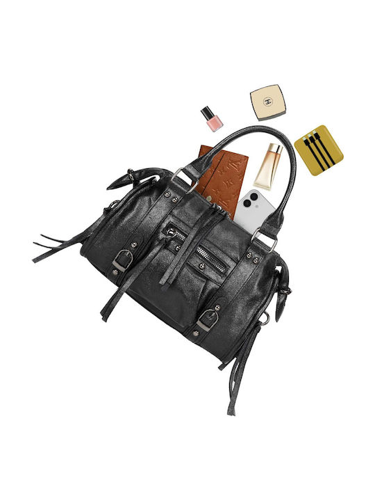 Gallantry Bowling Handbag Women's Shoulder Strap Hanging Straps Black