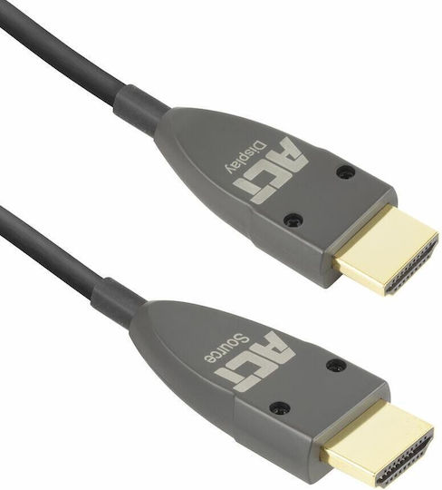 Intronics HDMI 2.1 Ultra High Speed 48Gbps 4K 120Hz HDR VRR Kabel HDMI-Stecker - HDMI-Stecker 20m Schwarz
