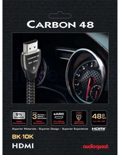 Audioquest HDMI кабел 8k-10k Audioquest Carbon 48Gbps 0.6м