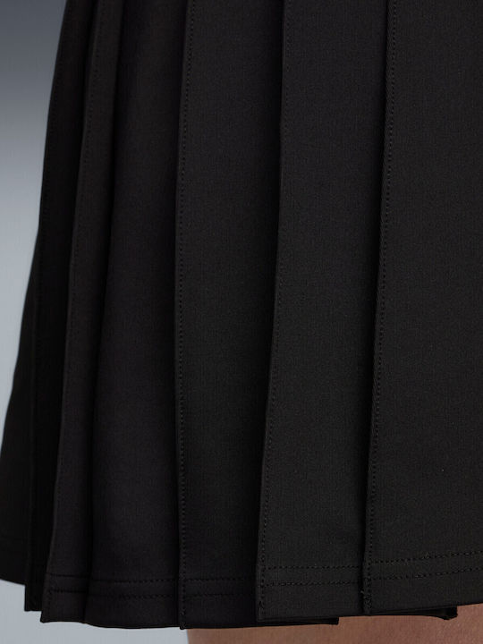 Plisat Fustă Black