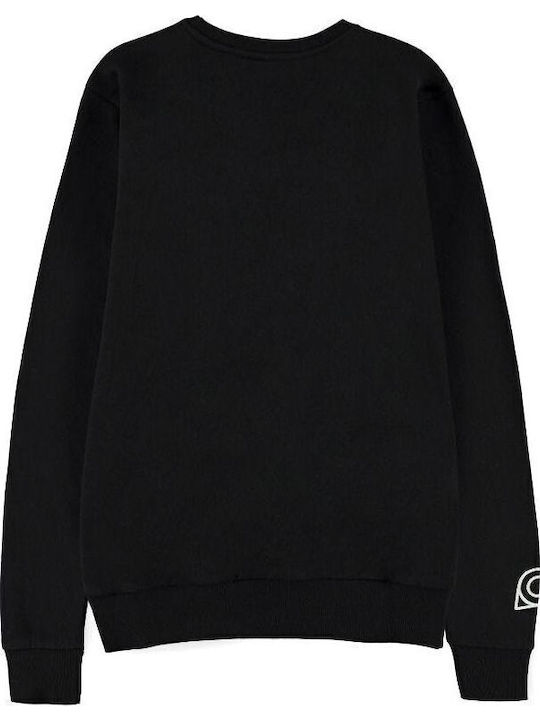 Difuzed Φούτερ με Κουκούλα Naruto Shippuden Sweater Sasuke σε Μαύρο χρώμα