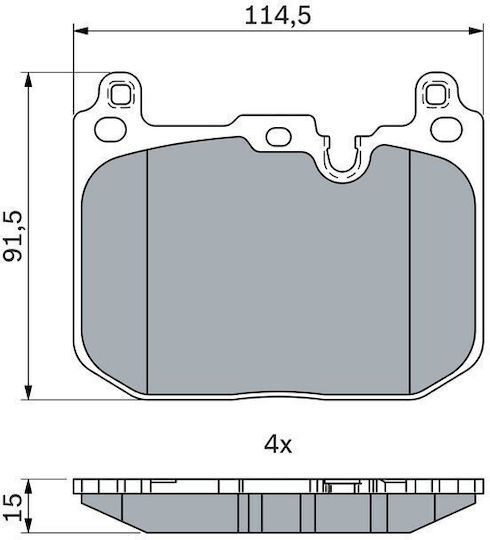 Bosch Brake Pad Set Disc Brake 0 986 424 331