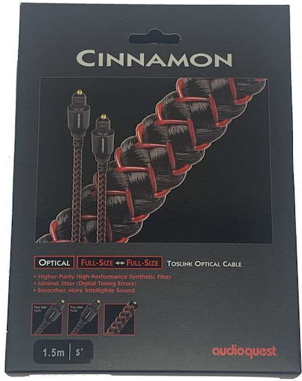 Audioquest Cinnamon Optisches Audiokabel TOS männlich - TOS männlich Rot 0.75m
