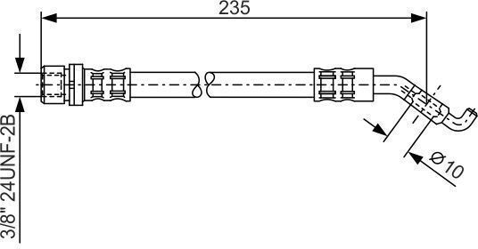 Bosch Furtun de Frână 1 987 476 207
