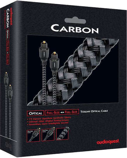 Audioquest Carbon Optical Audio Cable TOS male - TOS male Μαύρο 5m