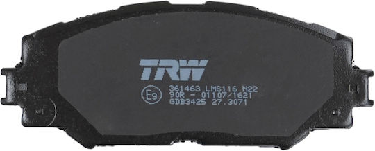 Trw Gdb3425 Комплект Спирачни Накладки Дискови Спирачки