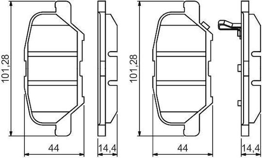 Bosch Brake Pad Set Disc Brake 0 986 495 358