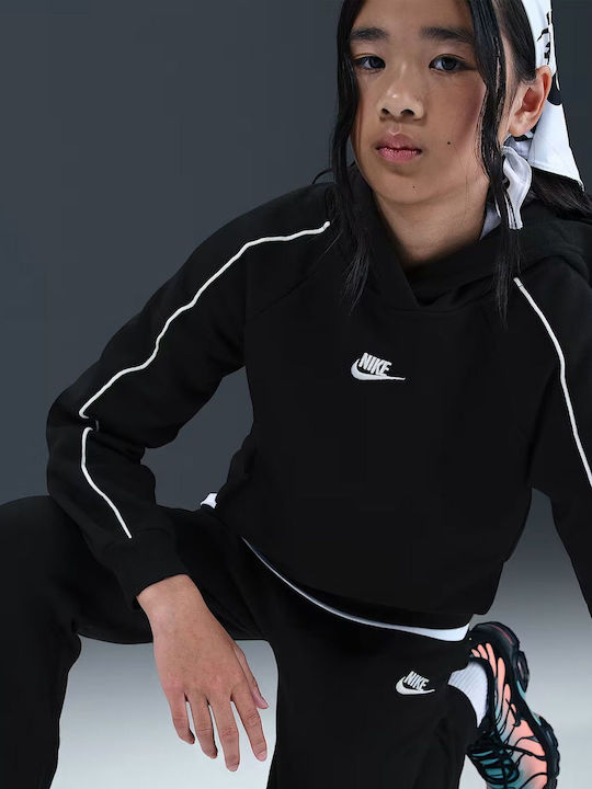 Set Trening Pentru Copii Negru 2 Bucăți Sportswear Club