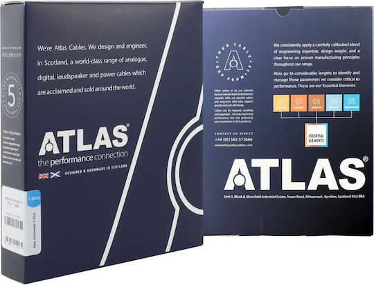 Atlas Cables Cable XLR male - XLR male Μαύρο 0.5m