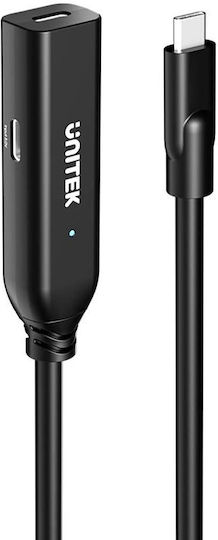 Unitek Extension USB 3.2 Cable USB-C Male - USB-C Female PD Black 5m
