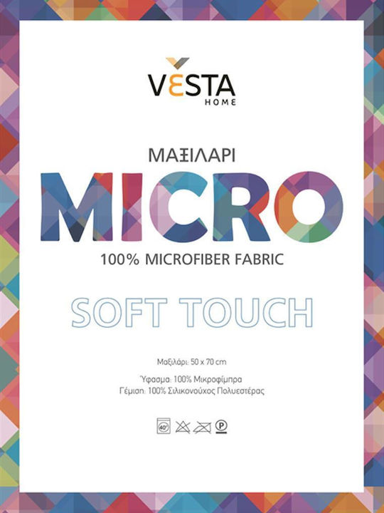 Vesta Home Microfiber Bed Pillow 50x70cm