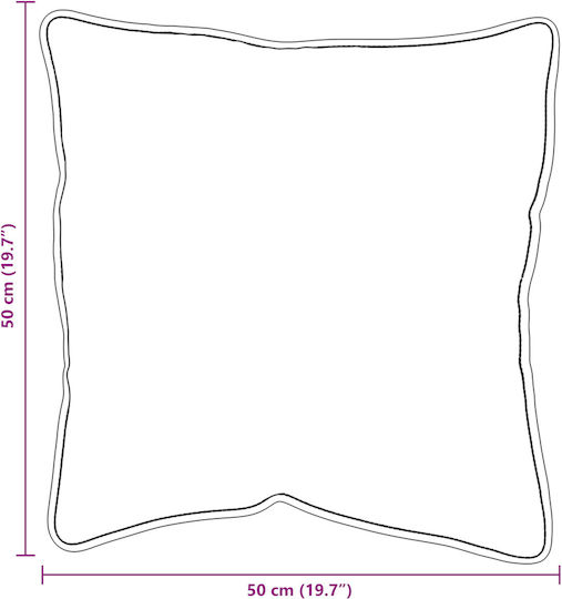 vidaXL Μαξιλάρι Ύπνου Polyester 50x50x20cm