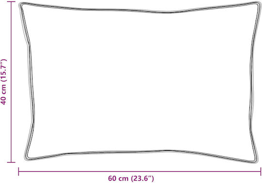vidaXL Bamboo Μαξιλάρι Ύπνου Polyester 40x60cm