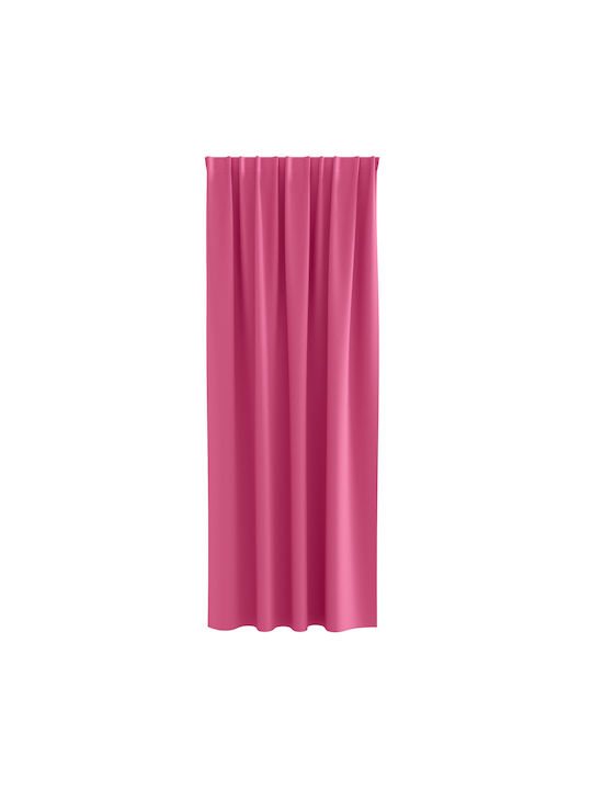 vidaXL Set Perdele Cu Coafură Roz 140x225 cm