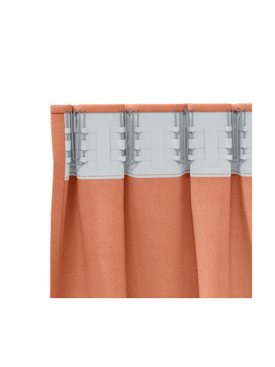 vidaXL vidaXL Window Curtains Set with Pencil Pleat Orange 140x245cm