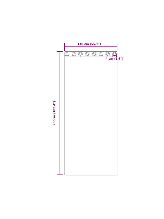 vidaXL vidaXL Vorhänge mit Grommets Weiß 140x260cm
