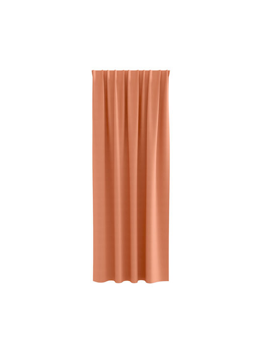 vidaXL Комплект Пердета И Завеси С Плик С Писалка Оранжеви 140x225см