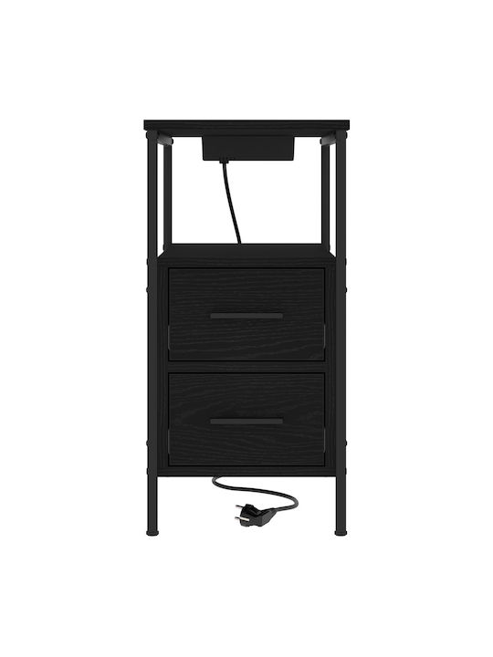 Nachttisch Black oak 30x48x61cm