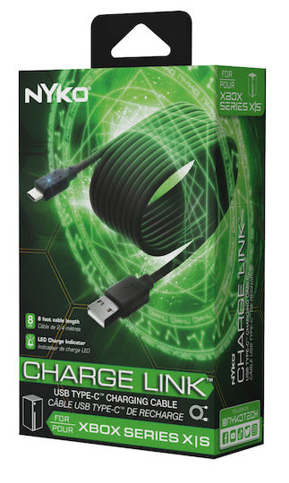 Nyko Charge Link Usb/usb-c Playstation 5 Xbox Series X S 2.5 Meter Xbox Series X