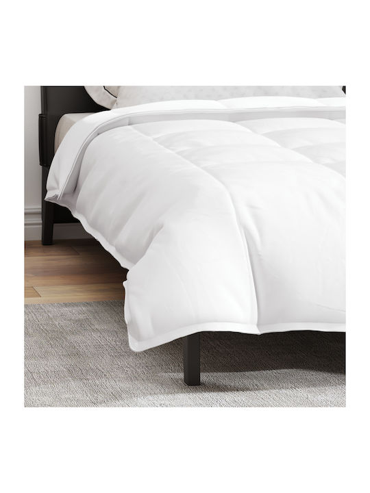vidaXL Bettdecke Einzelbett Daunen 140x220cm White