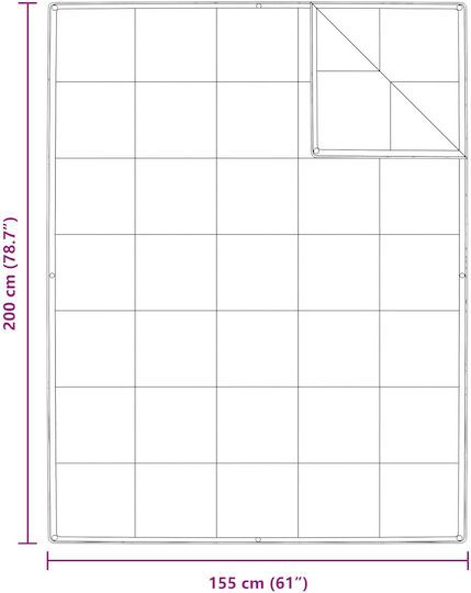 vidaXL Duvet Single Down 155x200cm White