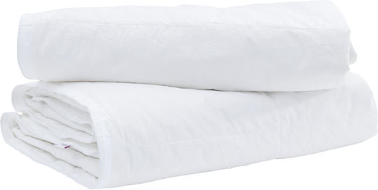 vidaXL Duvet Single Down 135x200cm White