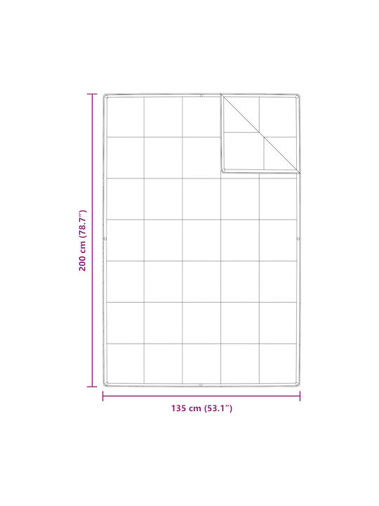 vidaXL Duvet Single Down 135x200cm White