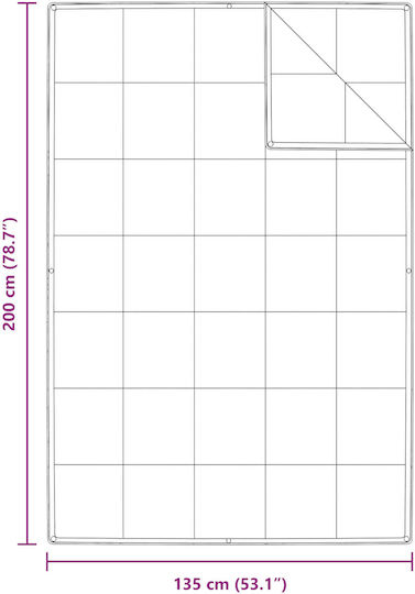 vidaXL Duvet Single Down 135x200cm White