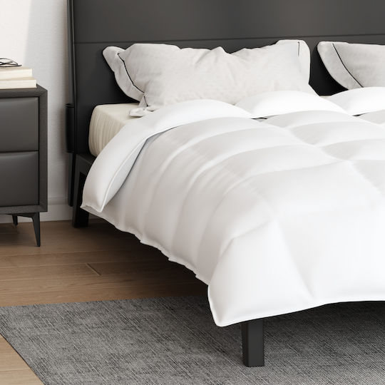 vidaXL Duvet Double Down 200x220cm White