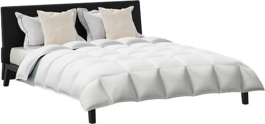 vidaXL Duvet Set Double 200x220cm White 3pcs