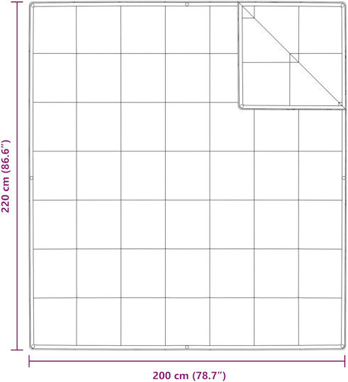 vidaXL Duvet Double Down 200x220cm White