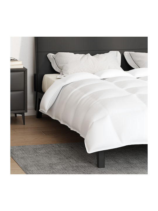 vidaXL Duvet Double Down 200x200cm White