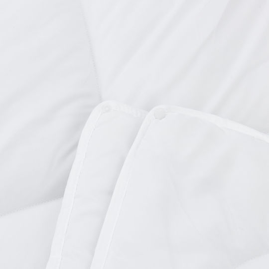 vidaXL Bettdecke Einzelbett mit Microfiber-Füllung 140x220cm Weiß
