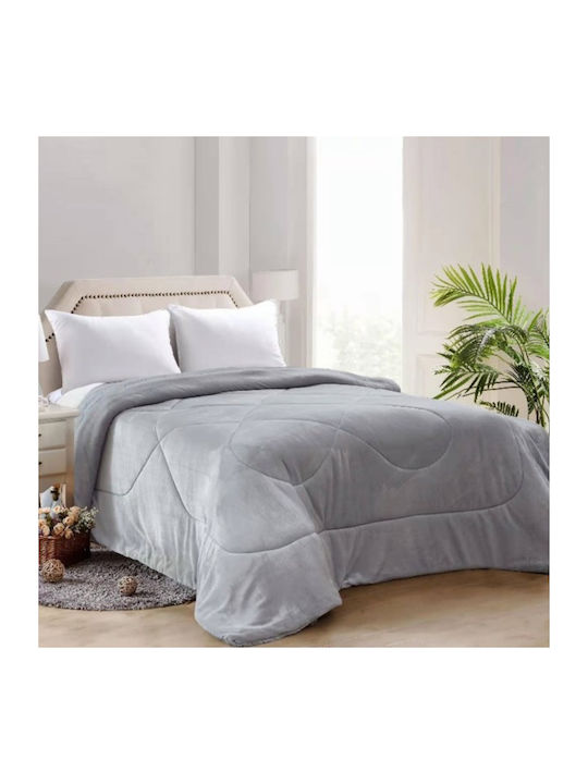 Flamingo Duvet Cover Queen 220x240cm Lola GREY OPEN 250 GSMGsm