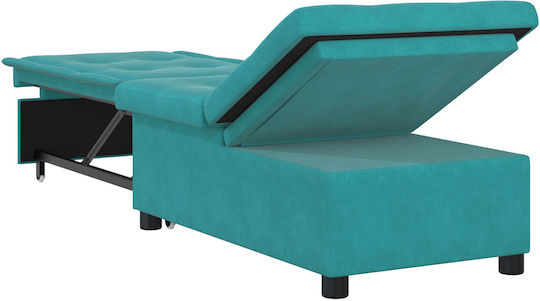 Relaxsessel Samt Turquoise 191x67x82cm