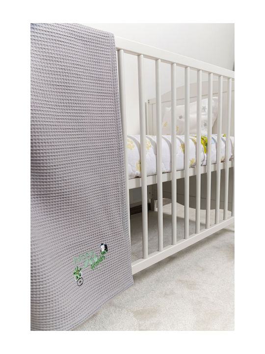 Viokarpet Blanket Cot Waffle White 110x140cm