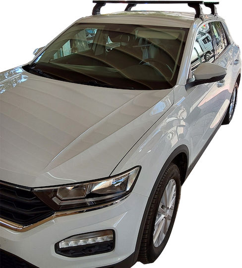 Nordrive Kit Roof Bars Legs Nordrive Silenzio Black Aluminum Vw T-Roc 2017+ Without Parallel Bars + 2 Pieces Car Roof Bars vwt-roc.09