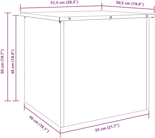 Μονόφυλλη Ντουλάπα Μεταλλική 55x50.5x50εκ.