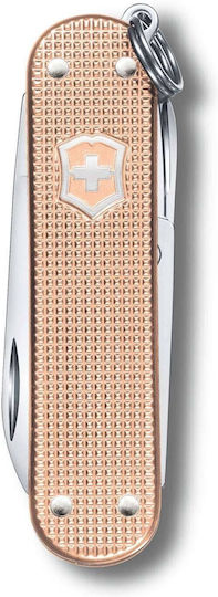 Classic Sd Alox Schweizer Armee-Messer 58 Mm 5 Funktionen Metallkörper Rosa Fresh Peach