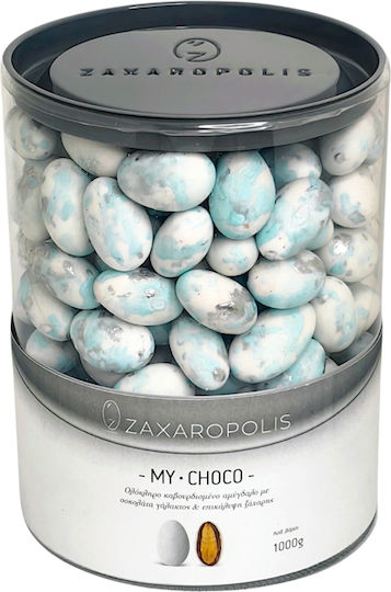 Zaxaropolis Κουφέτα de Migdale My Choco în Formă Clasic cu Aromă de Banană Albastru deschis 1000gr