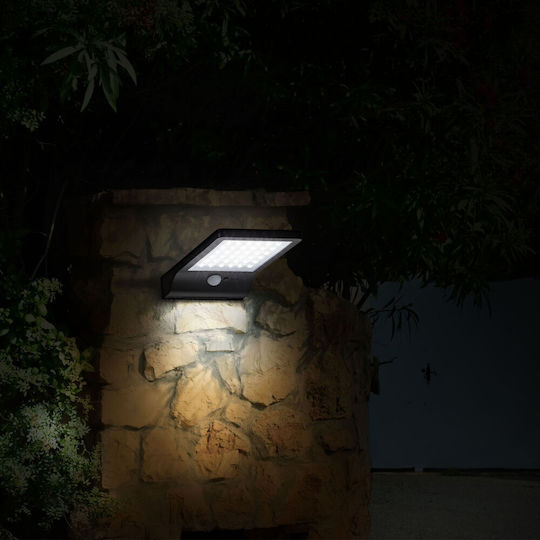 Modee Lighting Set of 16 Wall Solar Lights 300lm Cold White 6000K with Motion Sensor and Photocell IP44
