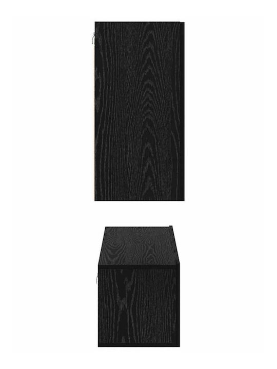 Wohnzimmer TV-Einheit Black Oak L30.5xB30xH30cm
