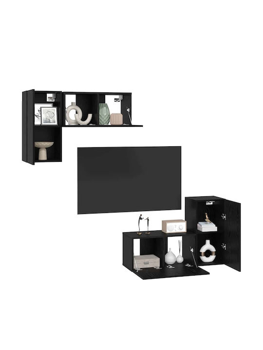 Wohnzimmer TV-Einheit Black Oak L60xB30xH30cm